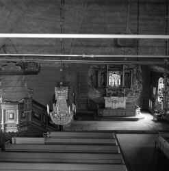 Kvistbro kyrkas interir efter restaureringen 1955 - klicka fr att frstora