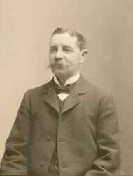 Gustaf Nilsson, f�dd den 5 september 1851 och d�d den 30 mars 1920, var kass�r i Knista sparbank - klicka f�r att f�rstora