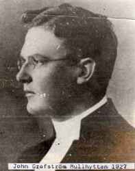 John Grafstr�m, komminister i Mullhyttan 1925 � 1931 - klicka f�r att f�rstora
