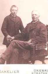 Nils Erik Nilsson född 1876 och Nils Aron Ohlsson född 1833 - klicka för att förstora