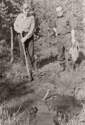 Alf Tunnander och Evald Lindstr�m - klicka f�r att f�rstora