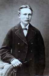 Erik Edlund i unga år. Han föddes 1854, blev nämndeman och tjänstgjorde som sådan i många år. - klicka för att förstora