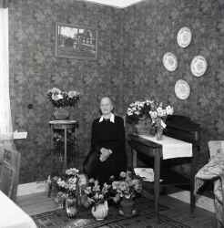 Fr�ken Hilma Larsson i Sl�storp fyller 80 �r - klicka f�r att f�rstora
