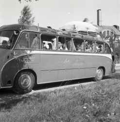 En buss från Georg Richert OHG i Amberg i samband med att en grupp tyska ungdomar besökte Närke. - klicka för att förstora