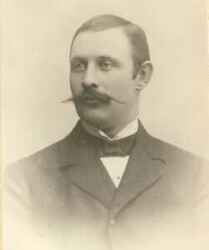 Charkuteristen Axel Larsson i Fjugesta f�dd 1872 och d�d 1908 - klicka f�r att f�rstora