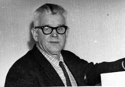 Portrtätt av Erik Johansson var ordförande i kommunalnämnden fram till 1968 - klicka för att förstora